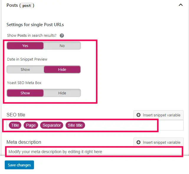 Yoast SEO Setup For Post