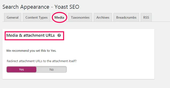 Media Setup For Yoast