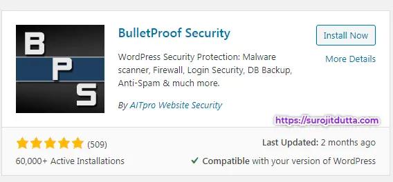 BulletProof WordPress Security PLugins