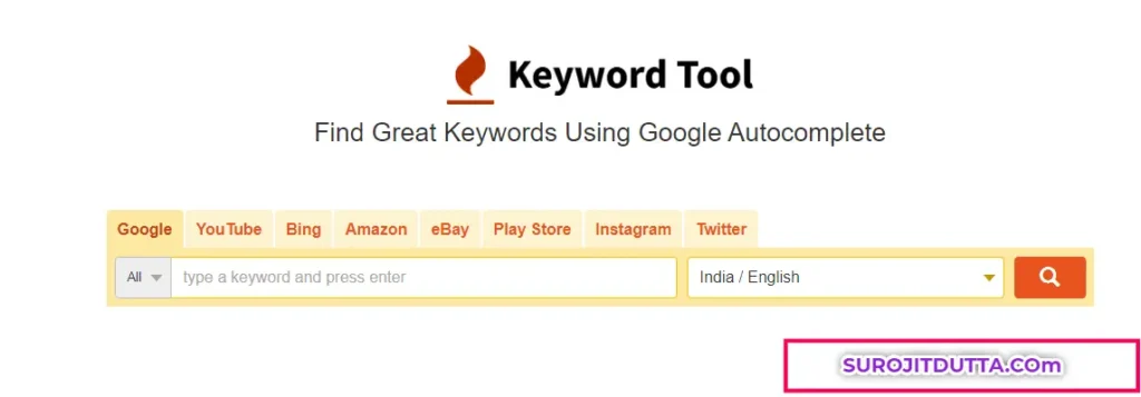 Keywordtool.io- Free Keyword Research Tools