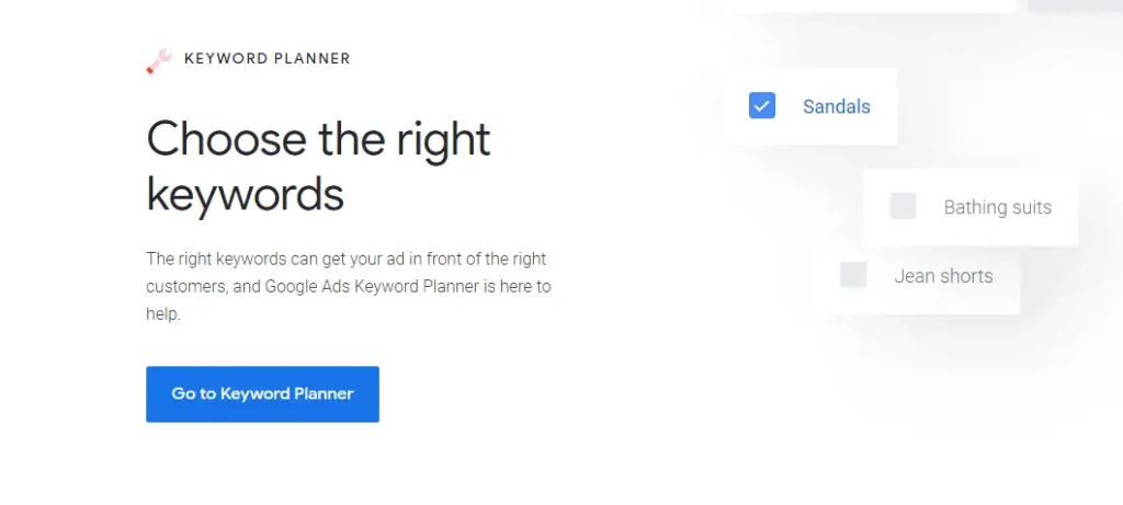 Google Keyword Planner- Free Keyword Research Tools