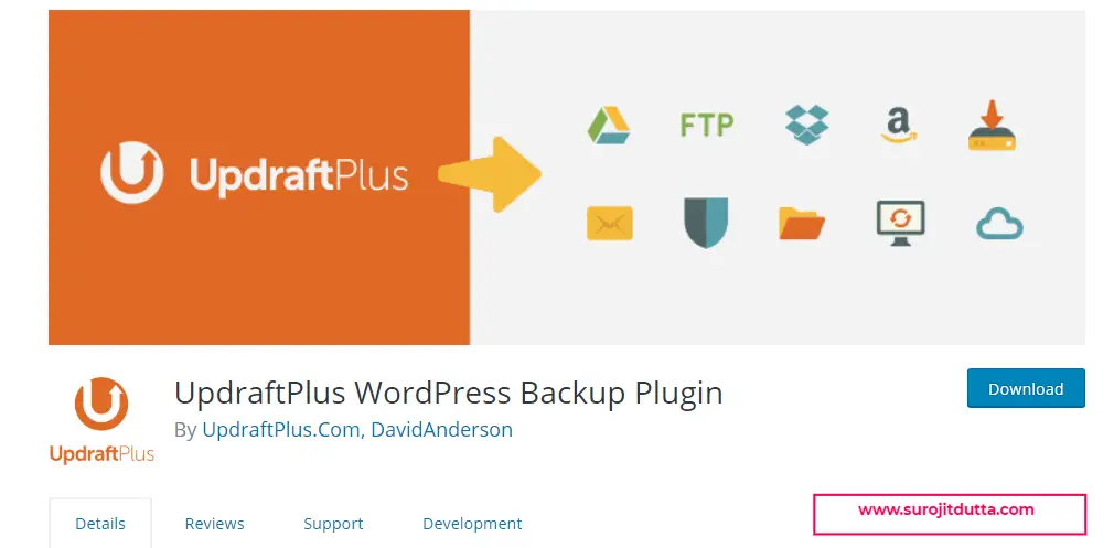 Updraftplus- WordPress Backup Plugins