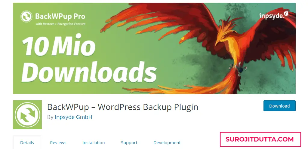 BackWPUp- Another WordPress Backup Plugins