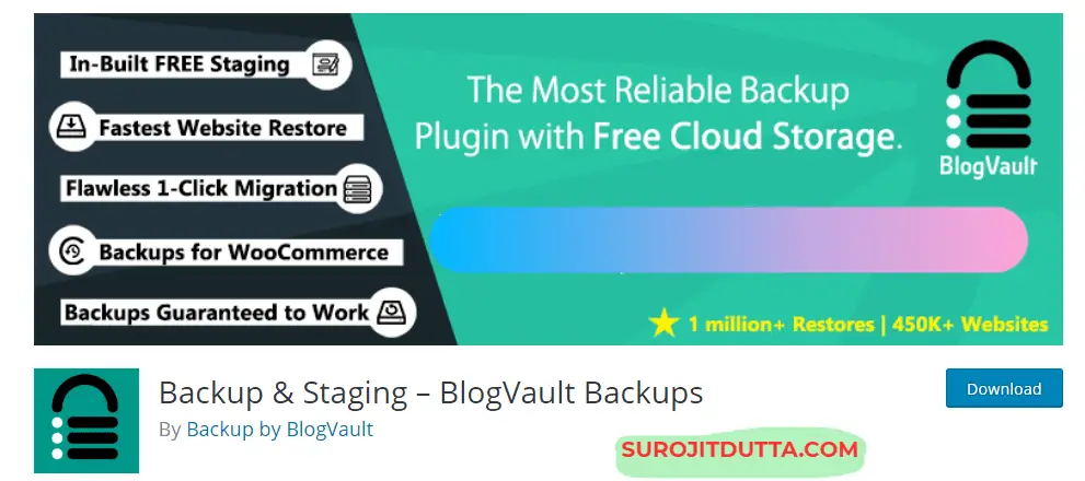 Blogvault Another WP Backup Plugins