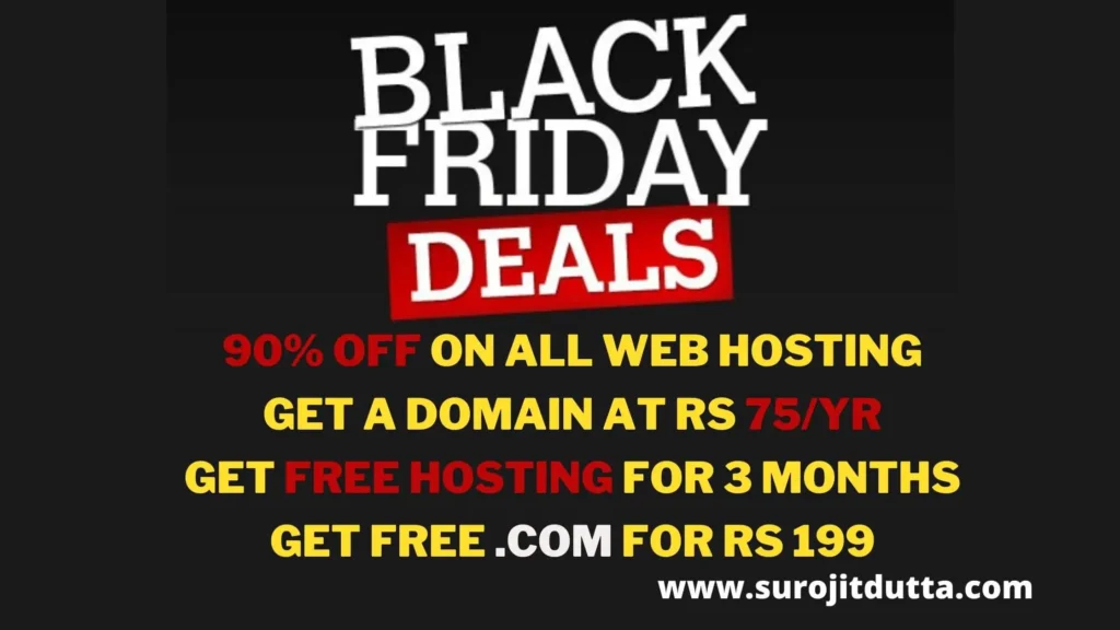 Black Friday Deals 2020- Surojitdutta.com