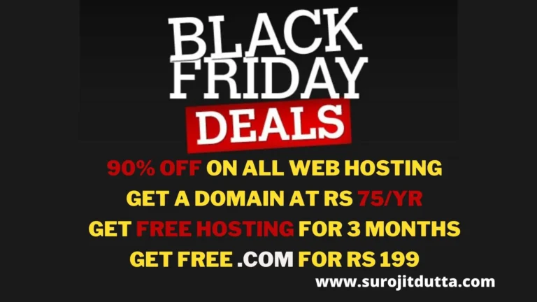 Black Friday Deals 2020- Surojitdutta.com