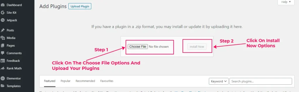 How To Install WordPress Plugin Using Upload Options