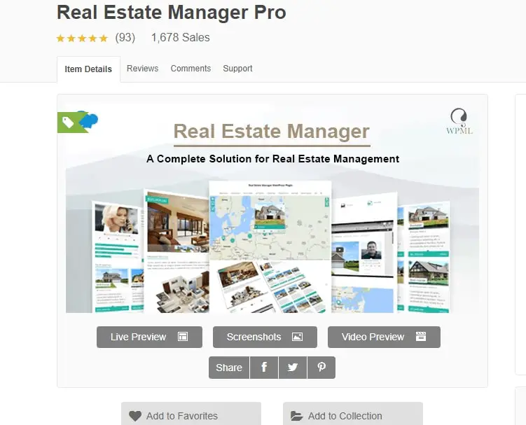 WordPress Real Estate Plugin - Real Estate Manager Pro