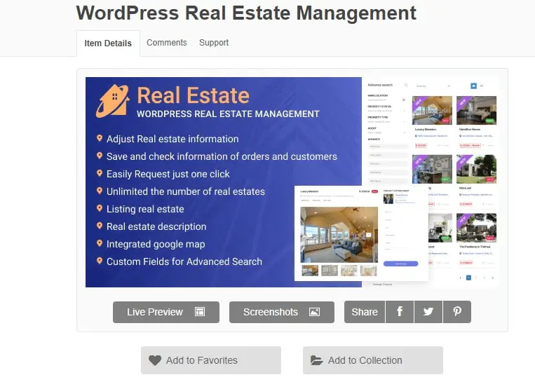 WordPress Real Estate Plugin For Property Management