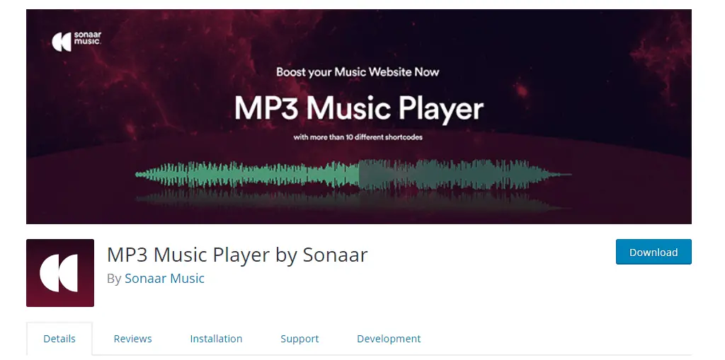 WordPress Audio Player Plugin- Mp3 Music Player By Sonaar