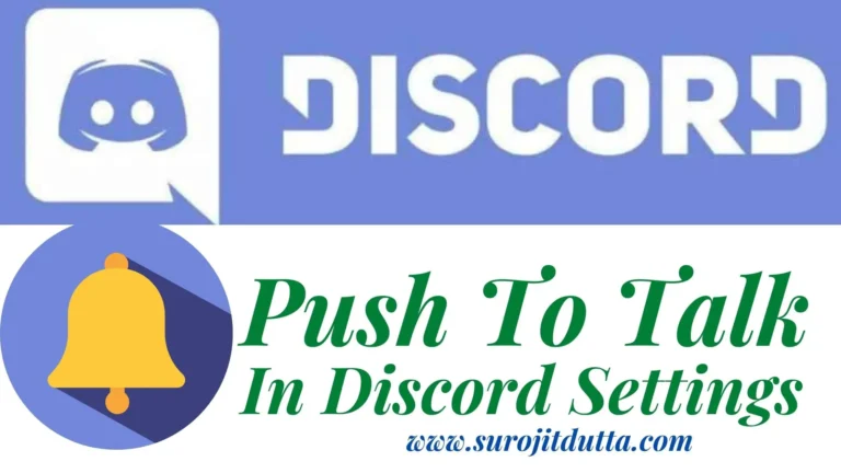 Discord Push To Talk Settings