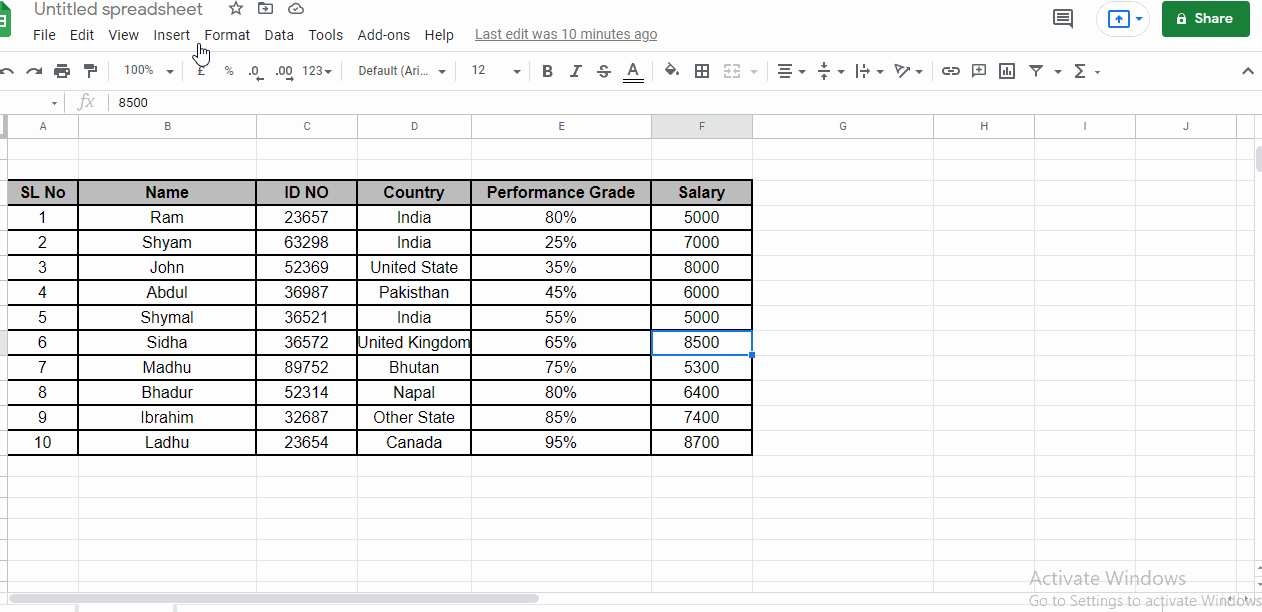 How To Make A Table In Google Sheets With Color Indicators